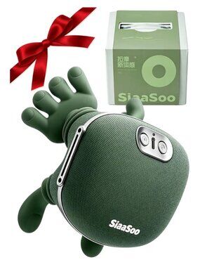 SiaaSoo Wireless Neck & Shoulder Massager 4D Kneading Dual Heating & 3 Levels